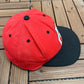 Atlanta Hawks Embroidered Graphic Hat | Snap Back | Vintage 1990s NBA Basketball Red Cap |
