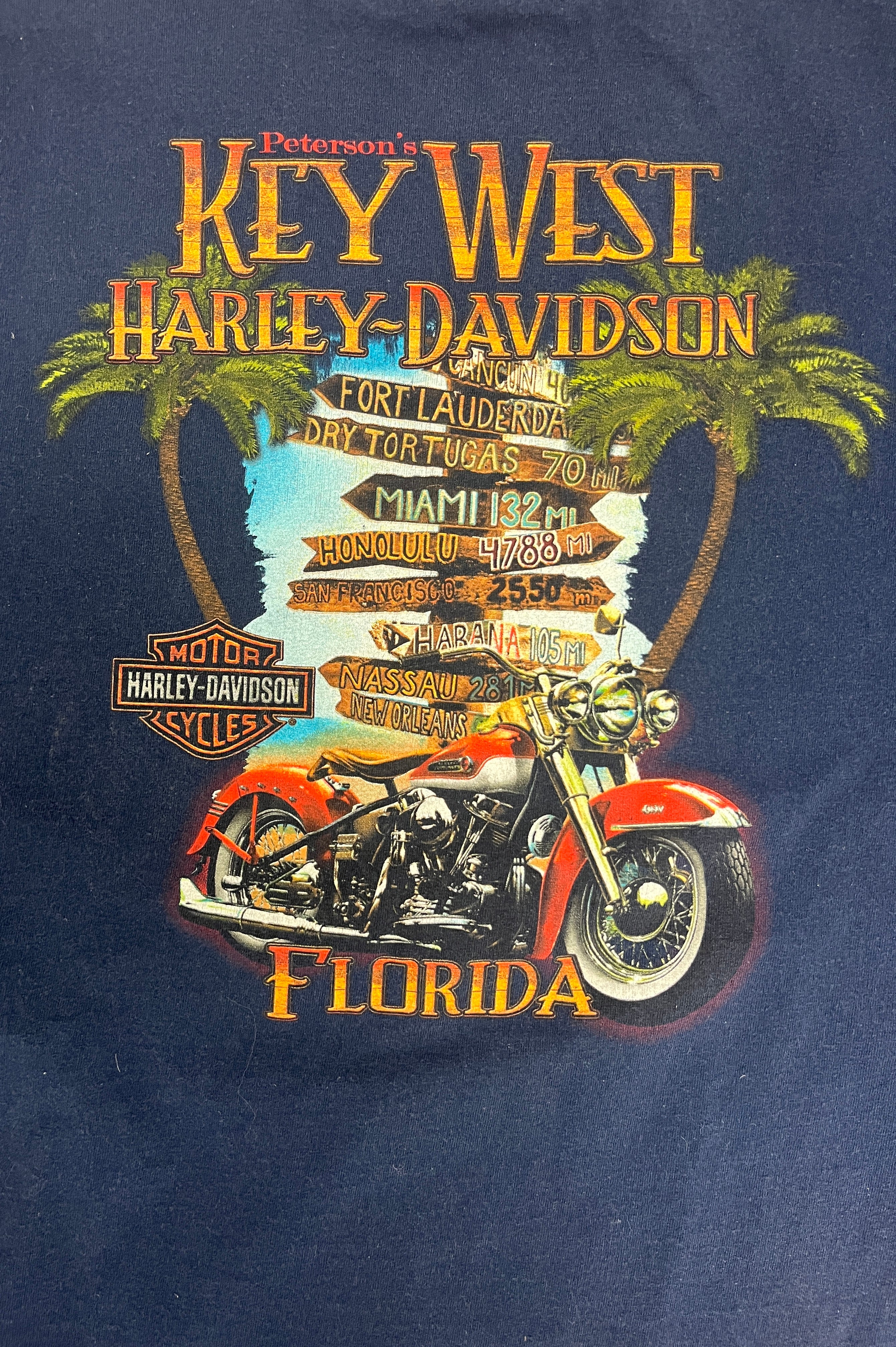 Harley Davidson Key West, Florida Graphic Tee | Size XX-Large