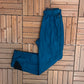 Columbia Sportswear Company Graphic Track Pants | Size Medium | Vintage 1990s Branded Teal Track Pants |