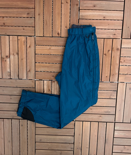 Columbia Sportswear Company Graphic Track Pants | Size Medium | Vintage 1990s Branded Teal Track Pants |