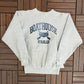 Boathouse Grille Graphic Crewneck | Size Medium | Vintage 1990s Promotional Grey Sweater |