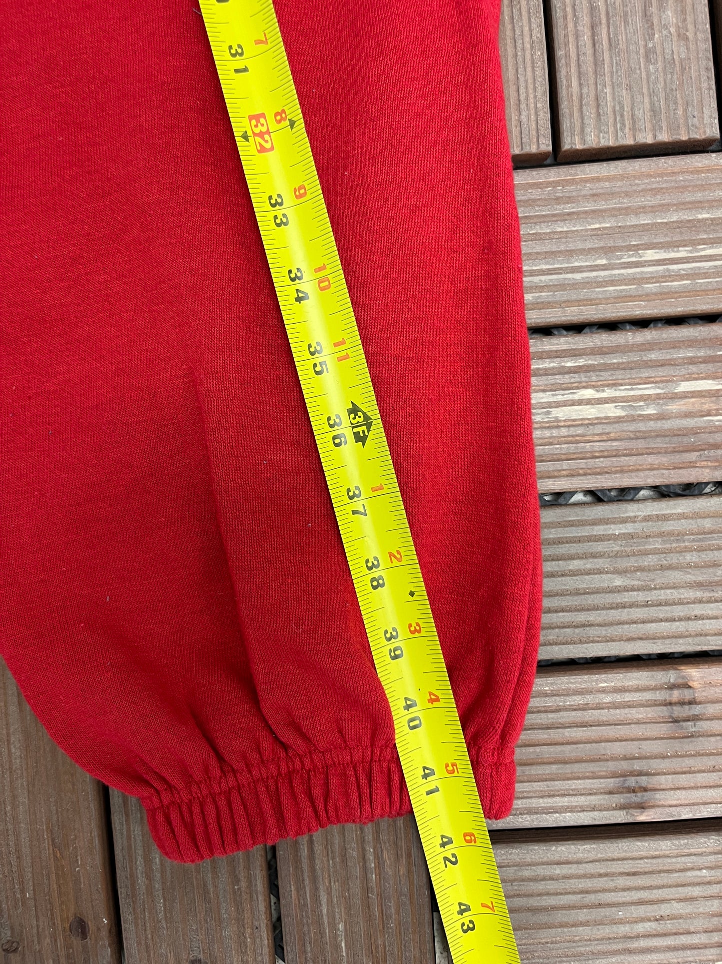 Montreal Canadiens Track Pants | Size Large | Vintage 1990s NHL Hockey Red Sweat Pants |