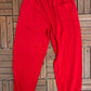 Montreal Canadiens Track Pants | Size Large | Vintage 1990s NHL Hockey Red Sweat Pants |
