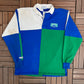Celtics Rugby Stitched Collared Graphic Tee | Size X-Large | Vintage 1990s Colourblocked T-Shirt |