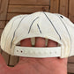 Sears Chargers Graphic Hat | Snap Back | Vintage 1990s Made in USA Pinstripe White Cap |