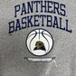 University of Pittsburgh Panthers Graphic Crewneck | Size XX-Large | Vintage 2000s College Basketball Grey Sweater |