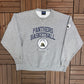 University of Pittsburgh Panthers Graphic Crewneck | Size XX-Large | Vintage 2000s College Basketball Grey Sweater |