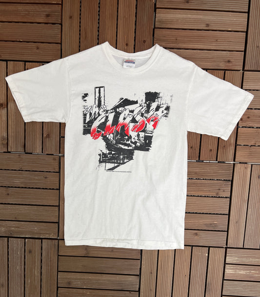 The Clash Graphic Tee | Size Small | Vintage 2000s Punk Rock Band Promotional White T-Shirt |