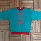 Bytown Chowder & Marching Society Graphic Crewneck | Size X-Large | Vintage 1990s Teal Promotional Sweater |