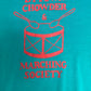 Bytown Chowder & Marching Society Graphic Crewneck | Size X-Large | Vintage 1990s Teal Promotional Sweater |