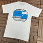 Fixed Link, Prince Edward Island Graphic Tee | Size Small | Vintage 1990s Single Stitch Tourist Grey T-Shirt |