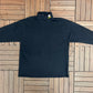 Pittsburgh Steelers Embroidered Graphic Turtleneck | Size Large | Vintage 1990s NFL Football Black T-Shirt |