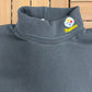 Pittsburgh Steelers Embroidered Graphic Turtleneck | Size Large | Vintage 1990s NFL Football Black T-Shirt |