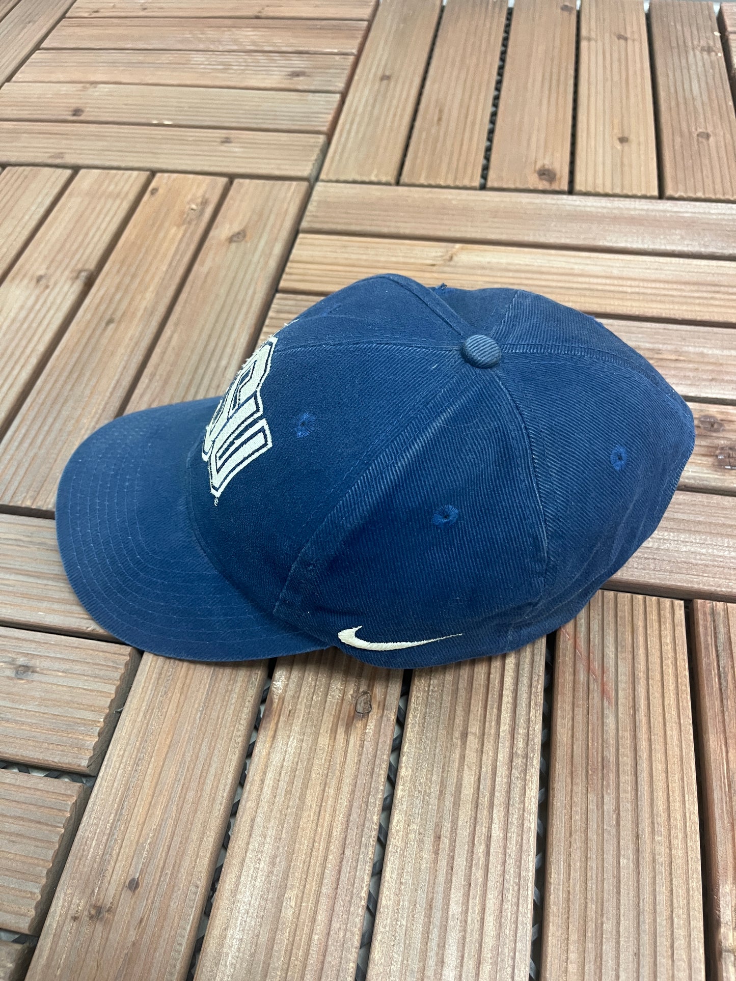 Penn State Nittany Lions Nike Graphic Hat | Strap Back | Vintage 2000s College Sports Blue Cap |