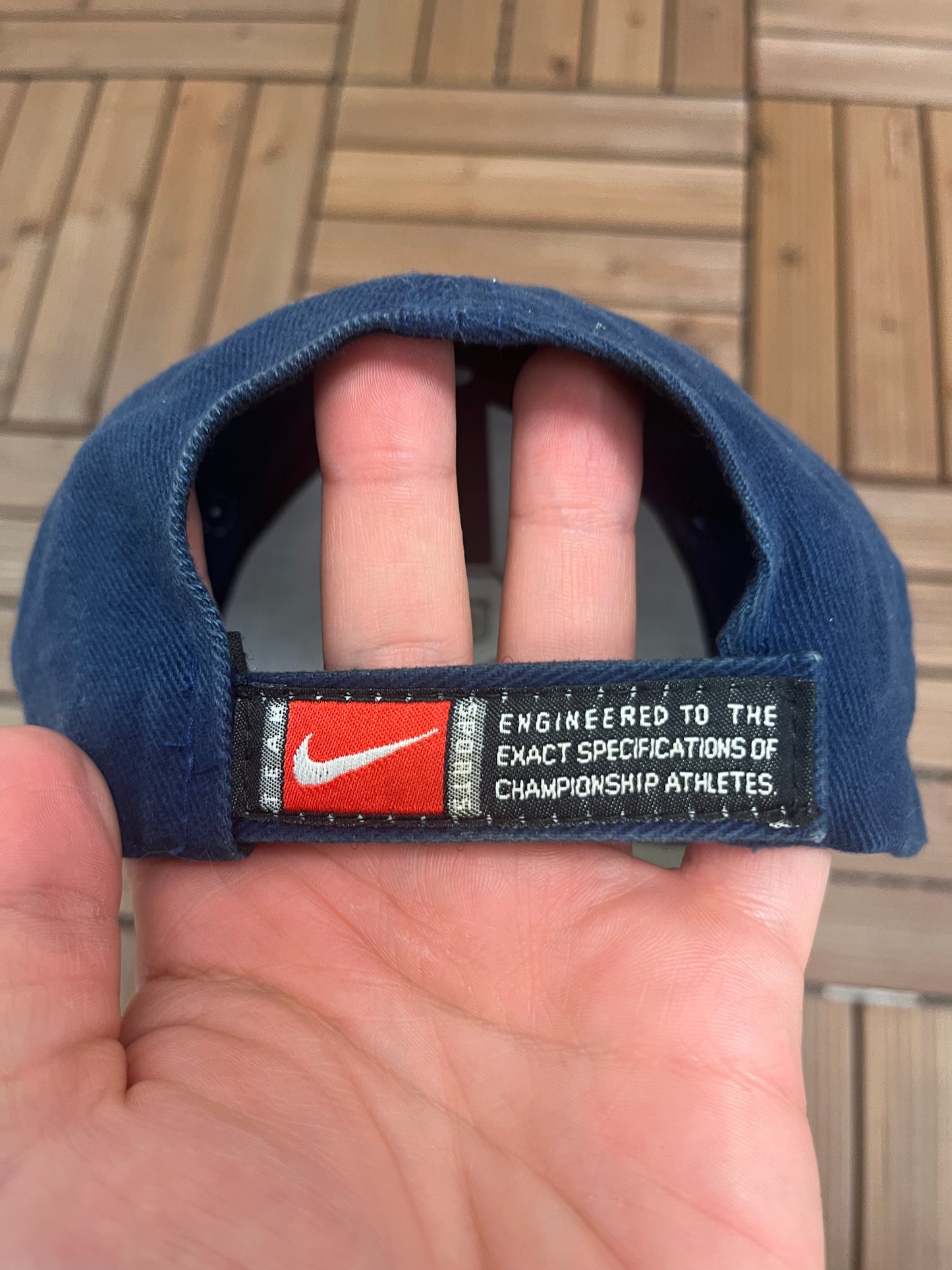 Penn State Nittany Lions Nike Graphic Hat | Strap Back | Vintage 2000s College Sports Blue Cap |