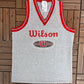 Wilson Athletic Dept.  Graphic Tee | Size XL | Vintage 1990s Tennis Branded Grey Tank Top Vest T-Shirt | Free Shipping to USA |