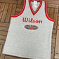 Wilson Athletic Dept.  Graphic Tee | Size XL | Vintage 1990s Tennis Branded Grey Tank Top Vest T-Shirt | Free Shipping to USA |