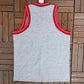 Wilson Athletic Dept.  Graphic Tee | Size XL | Vintage 1990s Tennis Branded Grey Tank Top Vest T-Shirt | Free Shipping to USA |