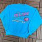 Exclusive I.O.U. Collection Graphic Crewneck | Size Medium | Vintage 1990s Promotional Blue Sweater |