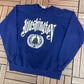 Washington, DC Graphic Crewneck | Size X-Large | Vintage 1980s Tourist Purple Sweater |