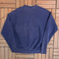 Yale University Spell Out Stitched Graphic Crewneck | Size X-Large | Vintage 1990s Made in USA College Blue Sweater |