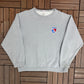 Kitchener Rangers Embroidered Graphic Crewneck | Size Small | Vintage 2000s OHL Hockey Grey Sweater |