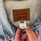 Levi Strauss & Co 77598-0291 Red Tab Denim Jacket | Size Large | Vintage 1990s Blue Jean Trucker Jacket | Made in USA |