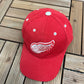 Detroit Red Wings Embroidered Graphic Hat | Snap Back | Vintage 1990s Puma NHL Hockey Red Cap |