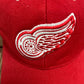 Detroit Red Wings Embroidered Graphic Hat | Snap Back | Vintage 1990s Puma NHL Hockey Red Cap |