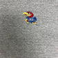 Kansas Jayhawks Small Embroidered Graphic Tee | Size XL | Vintage 1990s College Sports Grey T-Shirt | Made in USA |