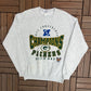 Green Bay Packers Super Bowl XXXI Graphic Crewneck | Size X-Large | Vintage 1990s NFL Football Grey Sweater | Made in USA |