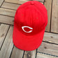 Cincinnati Reds Embroidered Graphic Hat | Size 7 3/8 | Vintage 1990s MLB Baseball Red Cap |