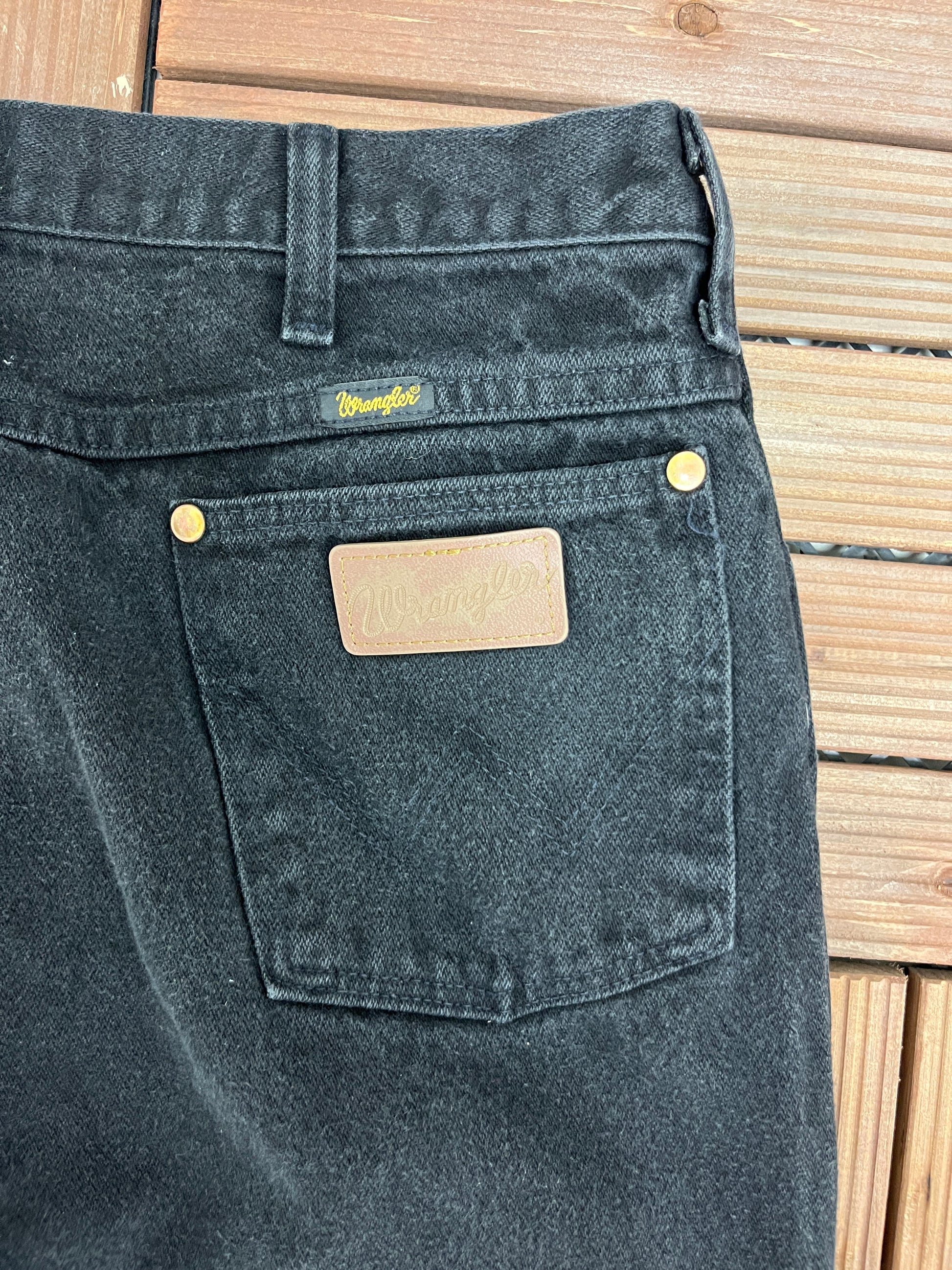 Wrangler Cowboy Cut Fit Black Jeans, Size 36 x 32