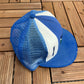Hartford Whalers Embroidered Graphic Hat | Snap Back | Vintage 1990s NHL Hockey Blue Cap |