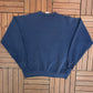 Mickey Mouse Embroidered Graphic Crewneck | Size X-Large | Vintage 1990s Blue Mickey Mouse Disney Sweater |