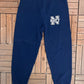 Navy Midshipmen Graphic Sweat Pants | Size Large | Vintage 1990s College Football Blue Sweat Pants |