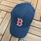Boston Red Sox Embroidered Hat | Adjustable With Snap Back | Vintage Early 2000s MLB Baseball Blue Cap | Free Shipping to USA |