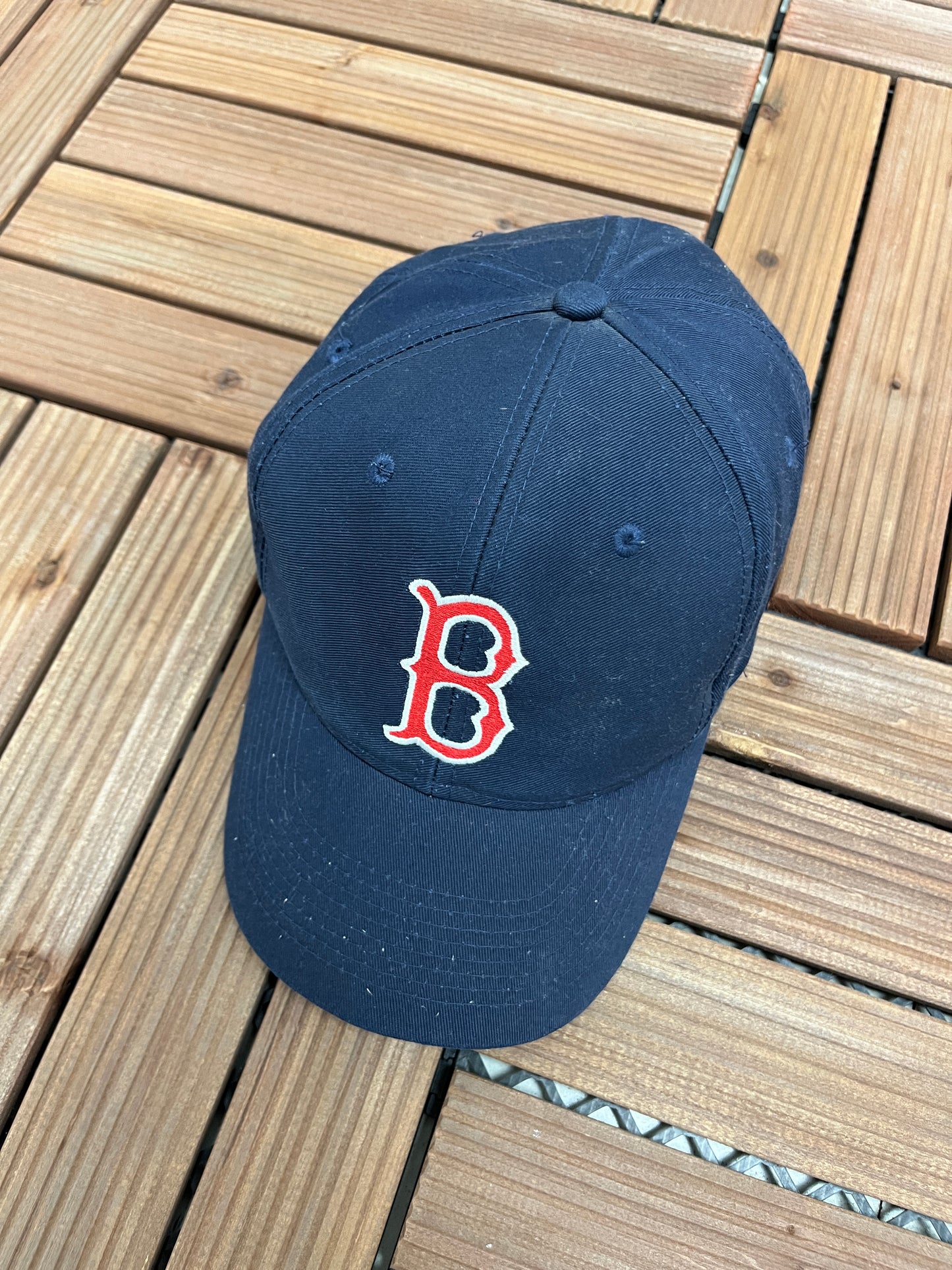 Boston Red Sox Embroidered Hat | Adjustable With Snap Back | Vintage Early 2000s MLB Baseball Blue Cap | Free Shipping to USA |