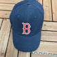 Boston Red Sox Embroidered Hat | Adjustable With Snap Back | Vintage Early 2000s MLB Baseball Blue Cap | Free Shipping to USA |