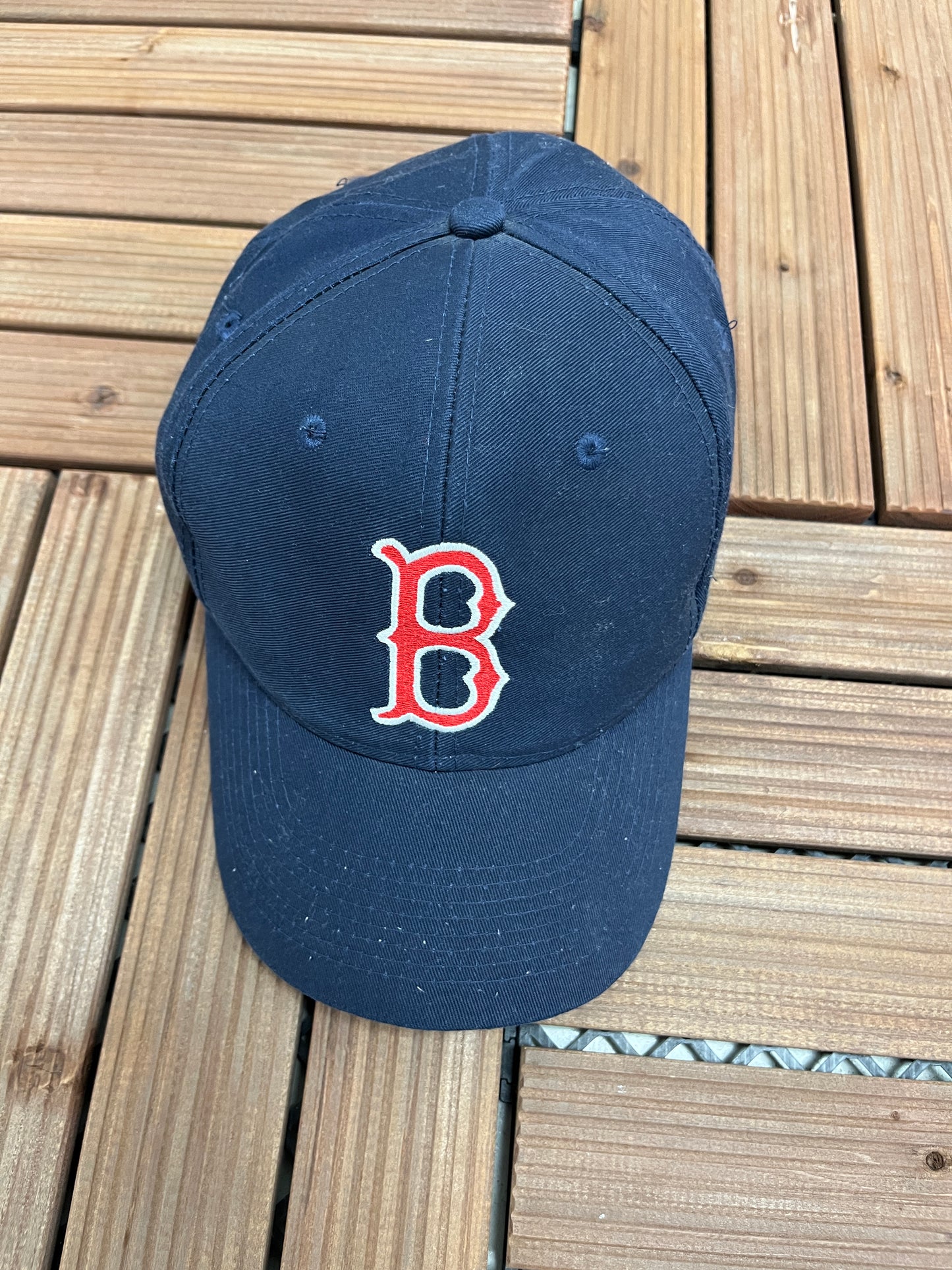 Boston Red Sox Embroidered Hat | Adjustable With Snap Back | Vintage Early 2000s MLB Baseball Blue Cap | Free Shipping to USA |