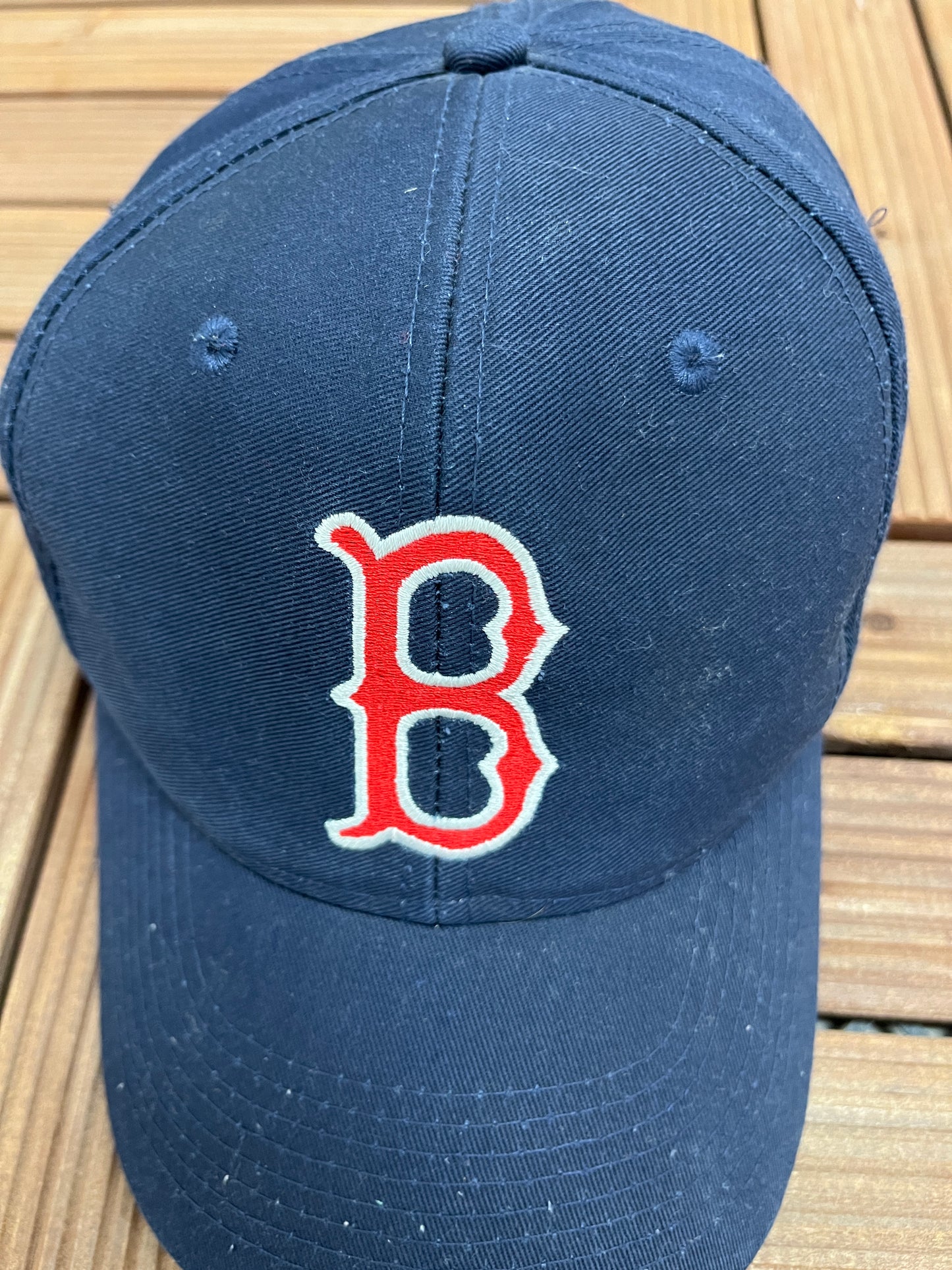 Boston Red Sox Embroidered Hat | Adjustable With Snap Back | Vintage Early 2000s MLB Baseball Blue Cap | Free Shipping to USA |