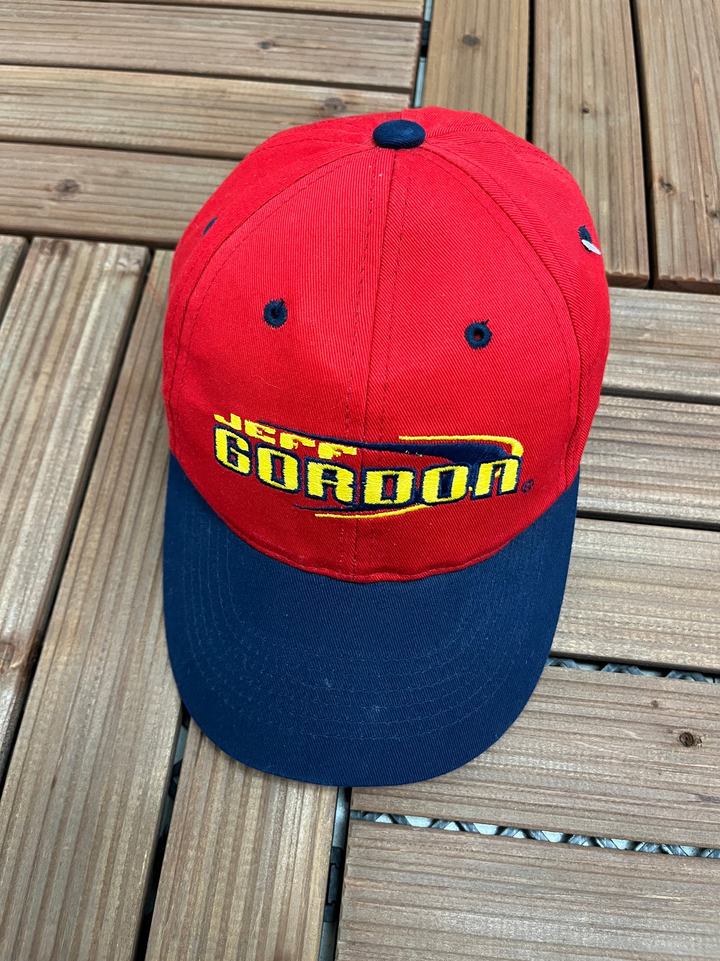 Jeff Gordon NASCAR Embroidered Graphic Hat | Youth Snap Back | Vintage 2000s Racing Red Cap | Free Shipping to America |