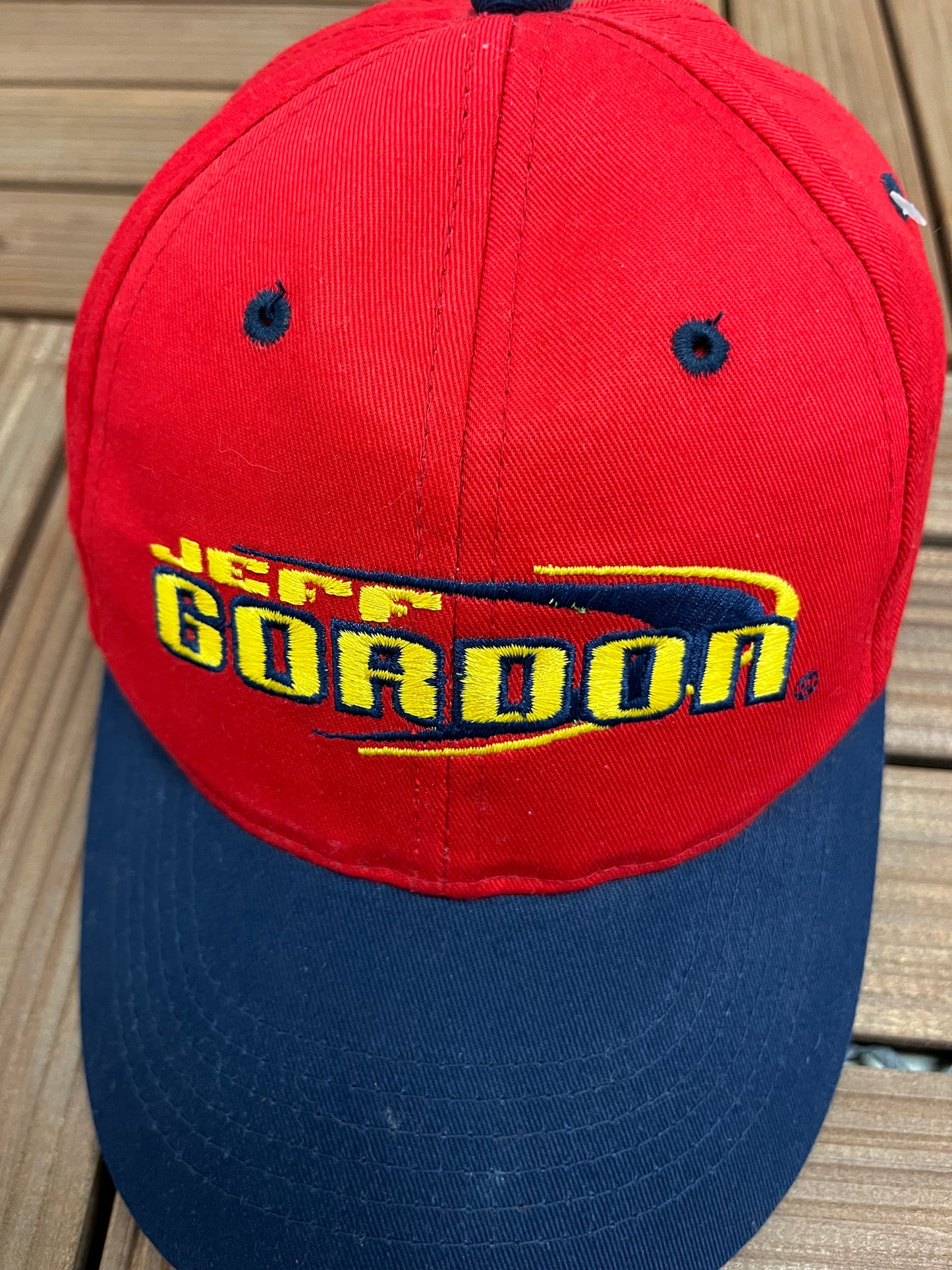 Jeff Gordon NASCAR Embroidered Graphic Hat | Youth Snap Back | Vintage 2000s Racing Red Cap | Free Shipping to America |