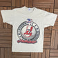 Cleveland Indians American League Graphic Tee | Size Medium | Vintage 1990s Single Stitch Grey T-Shirt | Made in USA | Free Shipping to USA|