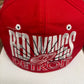 Detroit Red Wings Embroidered Graphic Hat | Snap Back | Vintage 1990s NHL Hockey Red Cap |