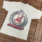 Cleveland Indians American League Graphic Tee | Size Medium | Vintage 1990s Single Stitch Grey T-Shirt | Made in USA | Free Shipping to USA|
