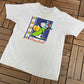 Snoopy Baseball Graphic Tee | Size Medium | Vintage 2000s Television Cartoon Grey T-Shirt | Free Shipping to USA |