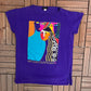 Woman Spirit Woman Soul Graphic Tee | One Size Fits All | Vintage 1990s Single Stitch Purple T-Shirt |