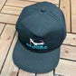 Alaska The Last Frontier Embroidered Graphic Hat | Snap Back | Vintage 1990s Tourist Black Cap |