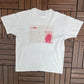 Raymac Surveys Ltd. Burmis 3-D 1996 Graphic Tee | Size Large | Vintage 1990s Promotional White T-Shirt |